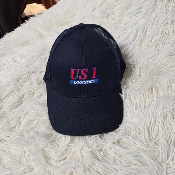 US 1 Logistics Embroidered Baseball Cap Adjustable Mesh Back Trucker Hat - Picture 1 of 6